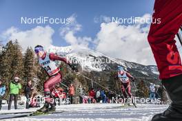 01.01.2018, Lenzerheide, Switzerland (SUI): Andrey Melnichenko (RUS), Ivan Yakimushkin (RUS), (l-r)  - FIS world cup cross-country, tour de ski, pursuit men, Lenzerheide (SUI). www.nordicfocus.com. © Modica/NordicFocus. Every downloaded picture is fee-liable.