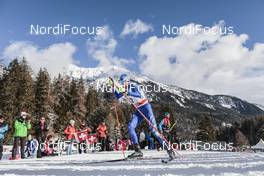 01.01.2018, Lenzerheide, Switzerland (SUI): Francesco De Fabiani (ITA) - FIS world cup cross-country, tour de ski, pursuit men, Lenzerheide (SUI). www.nordicfocus.com. © Modica/NordicFocus. Every downloaded picture is fee-liable.