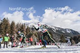 01.01.2018, Lenzerheide, Switzerland (SUI): Jonas Dobler (GER), Sebastian Eisenlauer (GER), (l-r)  - FIS world cup cross-country, tour de ski, pursuit men, Lenzerheide (SUI). www.nordicfocus.com. © Modica/NordicFocus. Every downloaded picture is fee-liable.