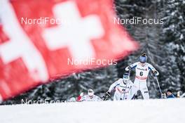 01.01.2018, Lenzerheide, Switzerland (SUI): Kerttu Niskanen (FIN), Krista Parmakoski (FIN), (l-r)  - FIS world cup cross-country, tour de ski, pursuit women, Lenzerheide (SUI). www.nordicfocus.com. © Modica/NordicFocus. Every downloaded picture is fee-liable.