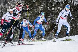 01.01.2018, Lenzerheide, Switzerland (SUI): Giulia Stuerz (ITA), Lucia Scardoni (ITA), (l-r)  - FIS world cup cross-country, tour de ski, pursuit women, Lenzerheide (SUI). www.nordicfocus.com. © Modica/NordicFocus. Every downloaded picture is fee-liable.