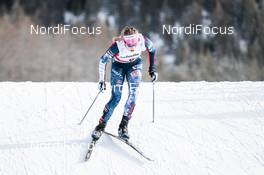 01.01.2018, Lenzerheide, Switzerland (SUI): Jessica Diggins (USA) - FIS world cup cross-country, tour de ski, pursuit women, Lenzerheide (SUI). www.nordicfocus.com. © Modica/NordicFocus. Every downloaded picture is fee-liable.