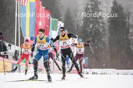 04.01.2018, Oberstdorf, Germany (GER): Andreas Veerpalu (EST), Toni Livers (SUI), (l-r)  - FIS world cup cross-country, tour de ski, mass men, Oberstdorf (GER). www.nordicfocus.com. © Modica/NordicFocus. Every downloaded picture is fee-liable.
