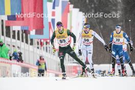 04.01.2018, Oberstdorf, Germany (GER): Valentin Maettig (GER), Kusti Kittilae (FIN), Kristjan Koll (EST), (l-r)  - FIS world cup cross-country, tour de ski, mass men, Oberstdorf (GER). www.nordicfocus.com. © Modica/NordicFocus. Every downloaded picture is fee-liable.