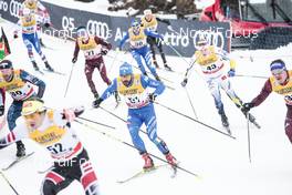 04.01.2018, Oberstdorf, Germany (GER): Mirco Bertolina (ITA), Jens Burman (SWE), Denis Spitsov (RUS), (l-r)  - FIS world cup cross-country, tour de ski, mass men, Oberstdorf (GER). www.nordicfocus.com. © Modica/NordicFocus. Every downloaded picture is fee-liable.