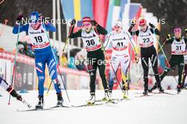 04.01.2018, Oberstdorf, Germany (GER): Elisa Brocard (ITA), Katharina Hennig (GER), Evelina Settlin (SWE), (l-r)  - FIS world cup cross-country, tour de ski, mass women, Oberstdorf (GER). www.nordicfocus.com. © Modica/NordicFocus. Every downloaded picture is fee-liable.
