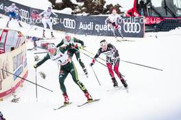 04.01.2018, Oberstdorf, Germany (GER): Nicole Fessel (GER), Sandra Ringwald (GER), Heidi Weng (NOR), (l-r)  - FIS world cup cross-country, tour de ski, mass women, Oberstdorf (GER). www.nordicfocus.com. © Modica/NordicFocus. Every downloaded picture is fee-liable.