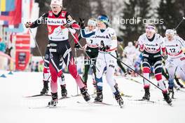 04.01.2018, Oberstdorf, Germany (GER): Ingvild Flugstad Oestberg (NOR), Krista Parmakoski (FIN), Nicole Fessel (GER), Anne Kjersti Kalvaa (NOR), (l-r)  - FIS world cup cross-country, tour de ski, mass women, Oberstdorf (GER). www.nordicfocus.com. © Modica/NordicFocus. Every downloaded picture is fee-liable.
