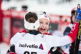 04.01.2018, Oberstdorf, Germany (GER): Ingvild Flugstad Oestberg (NOR), Nadine Faehndrich (SUI), (l-r)  - FIS world cup cross-country, tour de ski, mass women, Oberstdorf (GER). www.nordicfocus.com. © Modica/NordicFocus. Every downloaded picture is fee-liable.