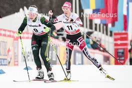 04.01.2018, Oberstdorf, Germany (GER): Sandra Ringwald (GER), Teresa Stadlober (AUT), (l-r)  - FIS world cup cross-country, tour de ski, mass women, Oberstdorf (GER). www.nordicfocus.com. © Modica/NordicFocus. Every downloaded picture is fee-liable.