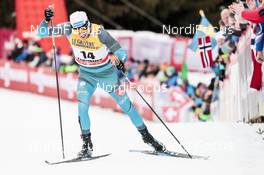 07.01.2018, Val di Fiemme, Italy (ITA): Maurice Manificat (FRA) - FIS world cup cross-country, tour de ski, final climb men, Val di Fiemme (ITA). www.nordicfocus.com. © Modica/NordicFocus. Every downloaded picture is fee-liable.