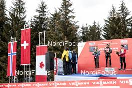07.01.2018, Val di Fiemme, Italy (ITA): Martin Johnsrud Sundby (NOR), Dario Cologna (SUI), Alex Harvey (CAN), (l-r)  - FIS world cup cross-country, tour de ski, final climb men, Val di Fiemme (ITA). www.nordicfocus.com. © Modica/NordicFocus. Every downloaded picture is fee-liable.