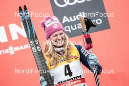07.01.2018, Val di Fiemme, Italy (ITA): Jessica Diggins (USA) - FIS world cup cross-country, tour de ski, final climb women, Val di Fiemme (ITA). www.nordicfocus.com. © Modica/NordicFocus. Every downloaded picture is fee-liable.