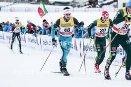 06.01.2018, Val di Fiemme, Italy (ITA): Damien Tarantola (FRA), Florian Notz (GER), (l-r)  - FIS world cup cross-country, tour de ski, mass men, Val di Fiemme (ITA). www.nordicfocus.com. © Modica/NordicFocus. Every downloaded picture is fee-liable.