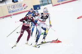 06.01.2018, Val di Fiemme, Italy (ITA): Anna Nechaevskaya (RUS), Jennie Oeberg (SWE), (l-r)  - FIS world cup cross-country, tour de ski, mass women, Val di Fiemme (ITA). www.nordicfocus.com. © Modica/NordicFocus. Every downloaded picture is fee-liable.
