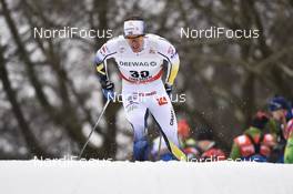 13.01.2018, Dresden, Germany (GER): Johan Haeggstroem (SWE) - FIS world cup cross-country, individual sprint, Dresden (GER). www.nordicfocus.com. © Thibaut/NordicFocus. Every downloaded picture is fee-liable.