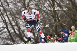 13.01.2018, Dresden, Germany (GER): Fredrik Riseth (NOR) - FIS world cup cross-country, individual sprint, Dresden (GER). www.nordicfocus.com. © Thibaut/NordicFocus. Every downloaded picture is fee-liable.