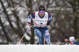 13.01.2018, Dresden, Germany (GER): Simeon Hamilton (USA) - FIS world cup cross-country, individual sprint, Dresden (GER). www.nordicfocus.com. © Thibaut/NordicFocus. Every downloaded picture is fee-liable.