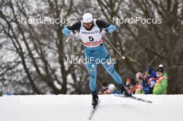 13.01.2018, Dresden, Germany (GER): Baptiste Gros (FRA) - FIS world cup cross-country, individual sprint, Dresden (GER). www.nordicfocus.com. © Thibaut/NordicFocus. Every downloaded picture is fee-liable.