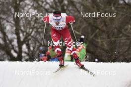 13.01.2018, Dresden, Germany (GER): Antoine Briand (CAN) - FIS world cup cross-country, individual sprint, Dresden (GER). www.nordicfocus.com. © Thibaut/NordicFocus. Every downloaded picture is fee-liable.