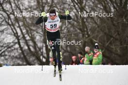 13.01.2018, Dresden, Germany (GER): Lukas Gross (GER) - FIS world cup cross-country, individual sprint, Dresden (GER). www.nordicfocus.com. © Thibaut/NordicFocus. Every downloaded picture is fee-liable.