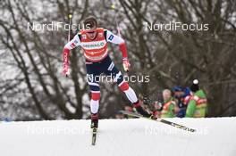 13.01.2018, Dresden, Germany (GER): JohannesHoesflot Klaebo (NOR) - FIS world cup cross-country, individual sprint, Dresden (GER). www.nordicfocus.com. © Thibaut/NordicFocus. Every downloaded picture is fee-liable.