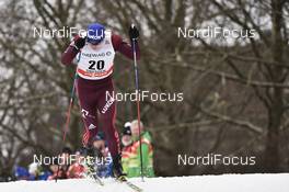 13.01.2018, Dresden, Germany (GER): Andrey Krasnov (RUS) - FIS world cup cross-country, individual sprint, Dresden (GER). www.nordicfocus.com. © Thibaut/NordicFocus. Every downloaded picture is fee-liable.