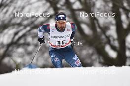 13.01.2018, Dresden, Germany (GER): Andrew Newell (USA) - FIS world cup cross-country, individual sprint, Dresden (GER). www.nordicfocus.com. © Thibaut/NordicFocus. Every downloaded picture is fee-liable.