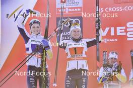 14.01.2018, Dresden, Germany (GER): Stina Nilsson (SWE), Hanna Falk (SWE) - FIS world cup cross-country, team sprint, Dresden (GER). www.nordicfocus.com. © Thibaut/NordicFocus. Every downloaded picture is fee-liable.
