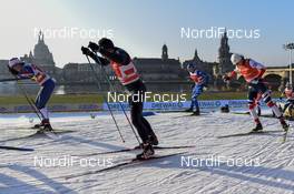 14.01.2018, Dresden, Germany (GER): Jovian Hediger (SUI) - FIS world cup cross-country, team sprint, Dresden (GER). www.nordicfocus.com. © Thibaut/NordicFocus. Every downloaded picture is fee-liable.