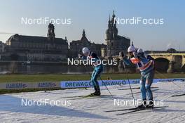 14.01.2018, Dresden, Germany (GER): Lucas Chanavat (FRA) - FIS world cup cross-country, team sprint, Dresden (GER). www.nordicfocus.com. © Thibaut/NordicFocus. Every downloaded picture is fee-liable.