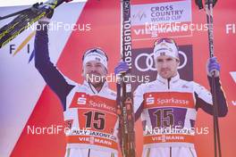 14.01.2018, Dresden, Germany (GER): Emil Joensson (SWE), Teodor Peterson (SWE) - FIS world cup cross-country, team sprint, Dresden (GER). www.nordicfocus.com. © Thibaut/NordicFocus. Every downloaded picture is fee-liable.