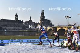 14.01.2018, Dresden, Germany (GER): Giulia Stuerz (ITA), Nadine Faehndrich (SUI) - FIS world cup cross-country, team sprint, Dresden (GER). www.nordicfocus.com. © Thibaut/NordicFocus. Every downloaded picture is fee-liable.