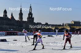 14.01.2018, Dresden, Germany (GER): Teodor Peterson (SWE), Gleb Retivykh (RUS) - FIS world cup cross-country, team sprint, Dresden (GER). www.nordicfocus.com. © Thibaut/NordicFocus. Every downloaded picture is fee-liable.