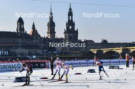 14.01.2018, Dresden, Germany (GER): Hanna Falk (SWE), Ida Ingemarsdotter (SWE) - FIS world cup cross-country, team sprint, Dresden (GER). www.nordicfocus.com. © Thibaut/NordicFocus. Every downloaded picture is fee-liable.