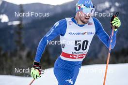 21.01.2018, Planica, Slovenia (SLO): Francesco De Fabiani (ITA) - FIS world cup cross-country, 15km men, Planica (SLO). www.nordicfocus.com. © Modica/NordicFocus. Every downloaded picture is fee-liable.