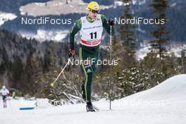 21.01.2018, Planica, Slovenia (SLO): Andreas Katz (GER) - FIS world cup cross-country, 15km men, Planica (SLO). www.nordicfocus.com. © Modica/NordicFocus. Every downloaded picture is fee-liable.