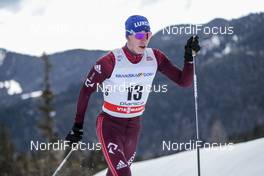 21.01.2018, Planica, Slovenia (SLO): Andrey Sobakarev (RUS) - FIS world cup cross-country, 15km men, Planica (SLO). www.nordicfocus.com. © Modica/NordicFocus. Every downloaded picture is fee-liable.
