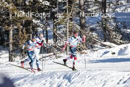 20.01.2018, Planica, Slovenia (SLO): Iivo Niskanen (FIN), Andrew Newell (USA), Johannes Hoesflot Klaebo (NOR), (l-r)  - FIS world cup cross-country, individual sprint, Planica (SLO). www.nordicfocus.com. © Modica/NordicFocus. Every downloaded picture is fee-liable.