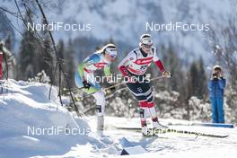 20.01.2018, Planica, Slovenia (SLO): Anamarija Lampic (SLO), Mari Eide (NOR), (l-r)  - FIS world cup cross-country, individual sprint, Planica (SLO). www.nordicfocus.com. © Modica/NordicFocus. Every downloaded picture is fee-liable.