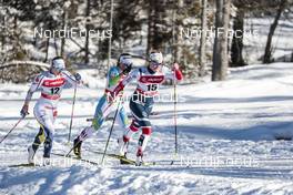 20.01.2018, Planica, Slovenia (SLO): Evelina Settlin (SWE), Anamarija Lampic (SLO), Mari Eide (NOR), (l-r)  - FIS world cup cross-country, individual sprint, Planica (SLO). www.nordicfocus.com. © Modica/NordicFocus. Every downloaded picture is fee-liable.