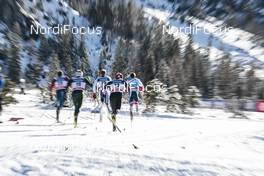20.01.2018, Planica, Slovenia (SLO): Andrew Newell (USA), Sebastian Eisenlauer (GER), Iivo Niskanen (FIN), Johannes Hoesflot Klaebo (NOR), (l-r)  - FIS world cup cross-country, individual sprint, Planica (SLO). www.nordicfocus.com. © Modica/NordicFocus. Every downloaded picture is fee-liable.