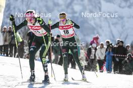 20.01.2018, Planica, Slovenia (SLO): Laura Gimmler (GER), Elisabeth Schicho (GER), (l-r)  - FIS world cup cross-country, individual sprint, Planica (SLO). www.nordicfocus.com. © Modica/NordicFocus. Every downloaded picture is fee-liable.