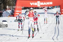 20.01.2018, Planica, Slovenia (SLO): Maiken Caspersen Falla (NOR), Stina Nilsson (SWE), Kathrine Rolsted Harsem (NOR), (l-r)  - FIS world cup cross-country, individual sprint, Planica (SLO). www.nordicfocus.com. © Modica/NordicFocus. Every downloaded picture is fee-liable.