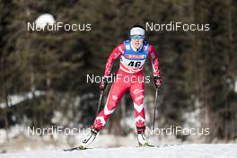27.01.2018, Seefeld, Austria (AUT): Emily Nishikawa (CAN) - FIS world cup cross-country, individual sprint, Seefeld (AUT). www.nordicfocus.com. © Modica/NordicFocus. Every downloaded picture is fee-liable.