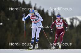 28.01.2018, Seefeld, Austria (AUT): Anne Kylloenen (FIN) - FIS world cup cross-country, mass women, Seefeld (AUT). www.nordicfocus.com. © Thibaut/NordicFocus. Every downloaded picture is fee-liable.