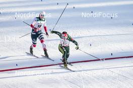 03.03.2018, Lahti, Finland (FIN): Anne Kjersti Kalvaa (NOR), Anne Winkler (GER), (l-r)  - FIS world cup cross-country, individual sprint, Lahti (FIN). www.nordicfocus.com. © Modica/NordicFocus. Every downloaded picture is fee-liable.