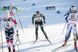 03.03.2018, Lahti, Finland (FIN): Anne Kjersti Kalvaa (NOR), Anamarija Lampic (SLO), Anne Winkler (GER), Anna Dyvik (SWE), (l-r)  - FIS world cup cross-country, individual sprint, Lahti (FIN). www.nordicfocus.com. © Modica/NordicFocus. Every downloaded picture is fee-liable.