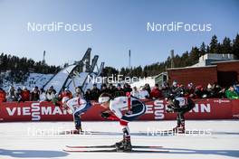 03.03.2018, Lahti, Finland (FIN): Ida Ingemarsdotter (SWE), Tiril Udnes Weng (NOR), Laurien Van Der Graaff (SUI), (l-r)  - FIS world cup cross-country, individual sprint, Lahti (FIN). www.nordicfocus.com. © Modica/NordicFocus. Every downloaded picture is fee-liable.