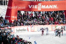 03.03.2018, Lahti, Finland (FIN): Natalia Matveeva (RUS), Aino-Kaisa Saarinen (FIN), Sandra Ringwald (GER), Maiken Caspersen Falla (NOR), Heidi Weng (NOR), (l-r)  - FIS world cup cross-country, individual sprint, Lahti (FIN). www.nordicfocus.com. © Modica/NordicFocus. Every downloaded picture is fee-liable.